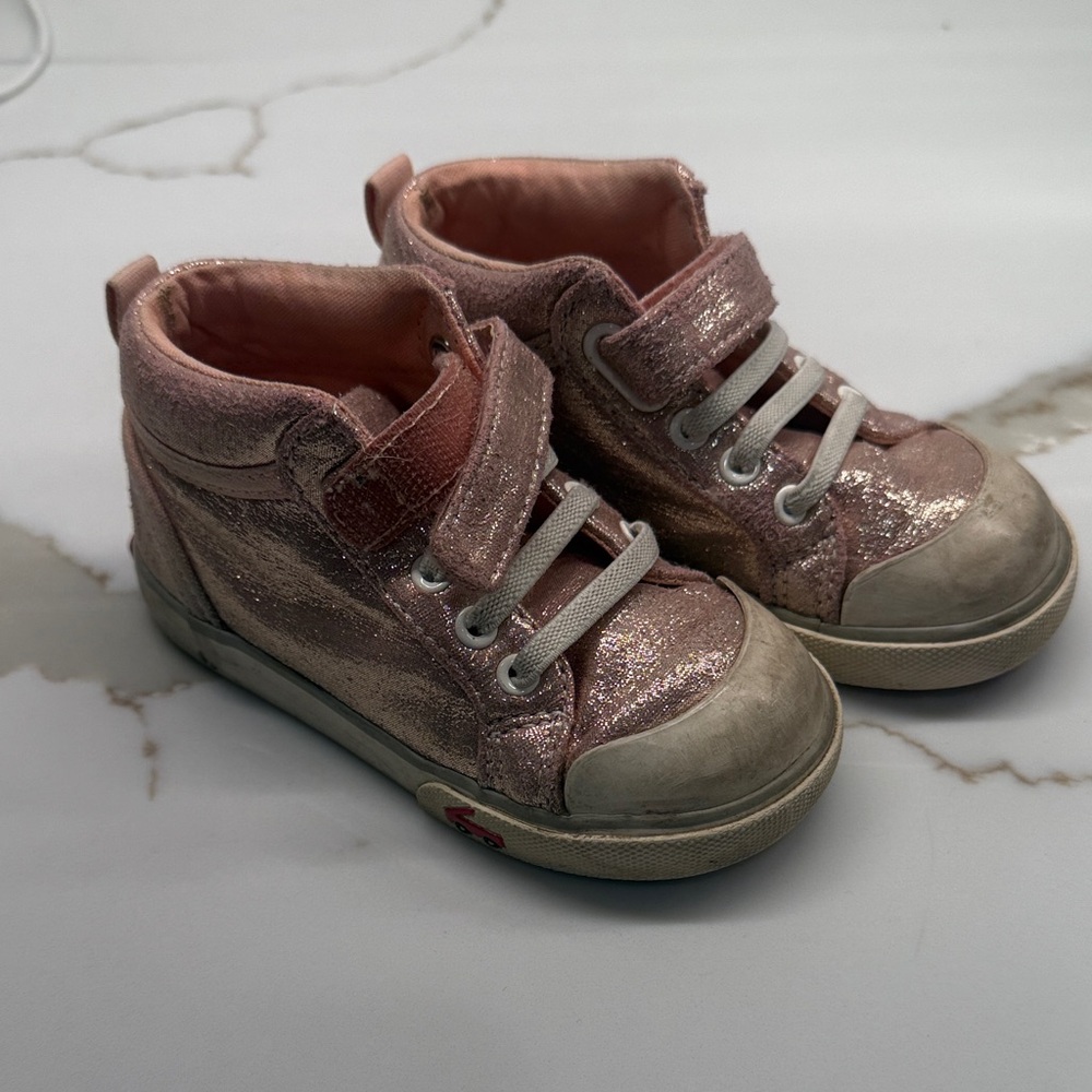 See Kai Run Shimmering Pink Sneakers